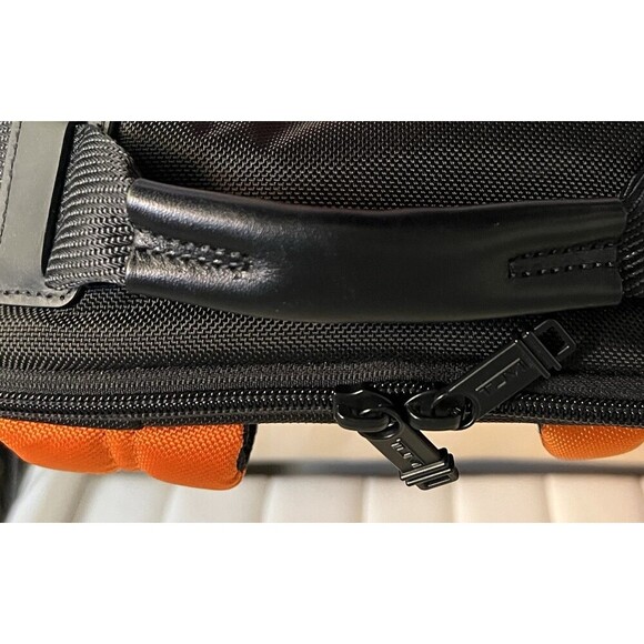 Tumi Alpha Bravo Essential Backpack Orange Travel Essential Business Work - Picture 9 of 16
